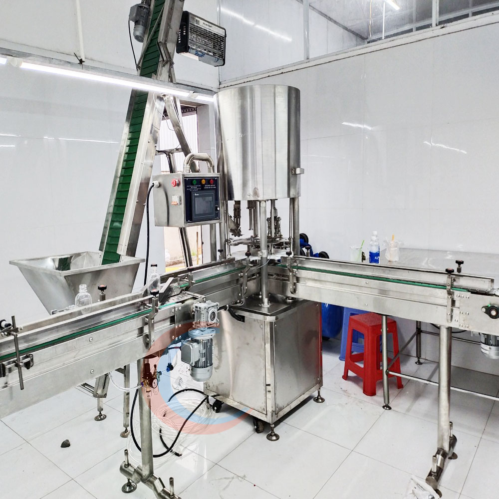 Dây truyền đóng chai tương ớt