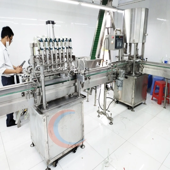 Dây truyền hệ thống máy dán nhản tự động